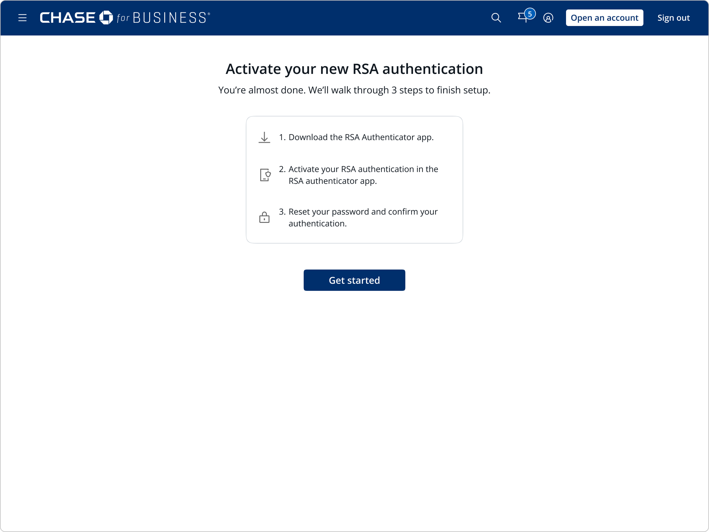 Activate your new RSA authentication — a 3-step overview before starting